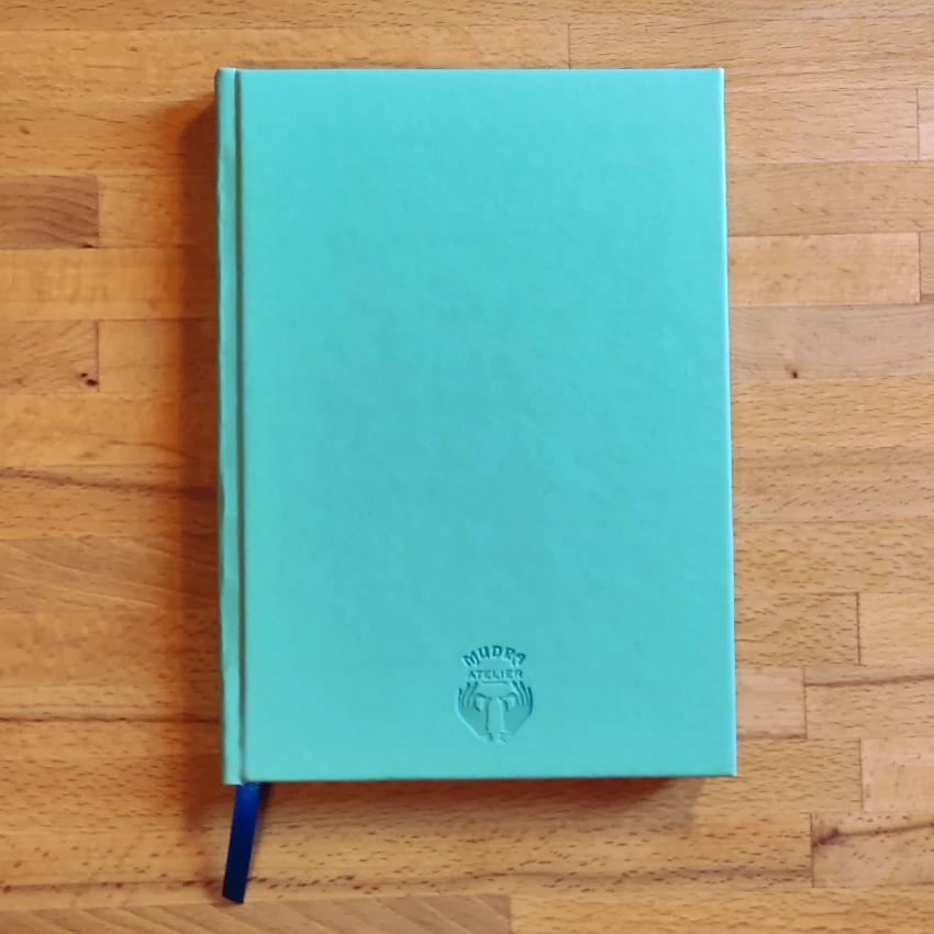 Cuaderno Eco Cuero Celeste